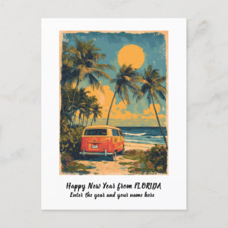 Cartes Pour Fêtes Annuelles Bonne Année Personnalisée Palmier Floride