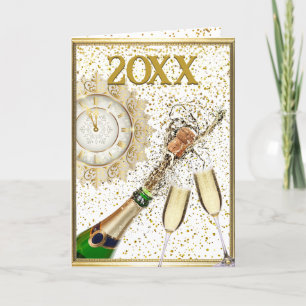 Cartes Pour Fêtes Annuelles Bonne année Personnalisez le texte et la signature