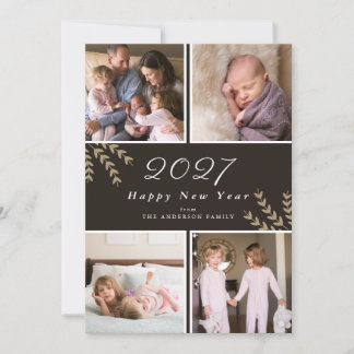 Cartes Pour Fêtes Annuelles Bonne année Photo Collage