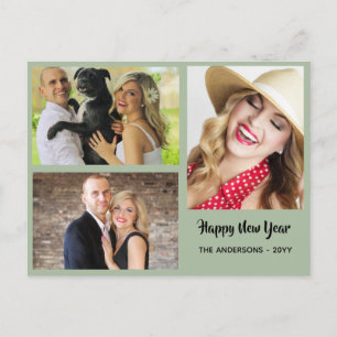 Cartes Pour Fêtes Annuelles Bonne année - PHOTO COLLAGE - Personnalisé 2