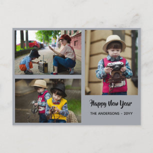 Cartes Pour Fêtes Annuelles Bonne année - PHOTO COLLAGE - Personnalisé 2018