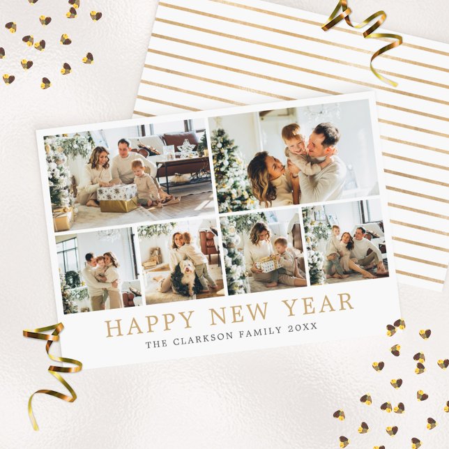 Cartes Pour Fêtes Annuelles Bonne année photo de famille (Créateur téléchargé)