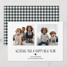 Bonne année | Photo en noir et blanc mignon