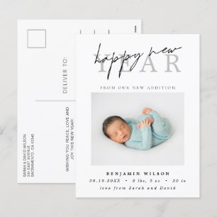 Cartes Pour Fêtes Annuelles Bonne année photo Naissance