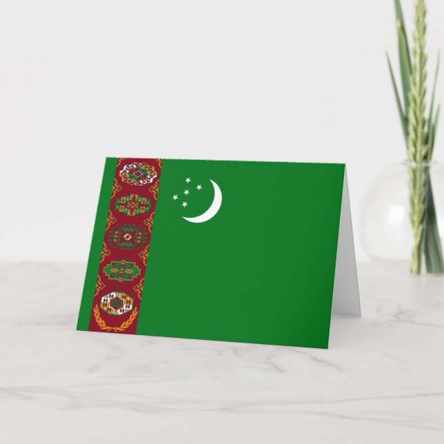 Cartes Pour Fêtes Annuelles Bonne année (Turkmène) (Devant)