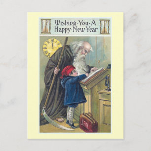 Cartes Pour Fêtes Annuelles "Bonne année" Vintage