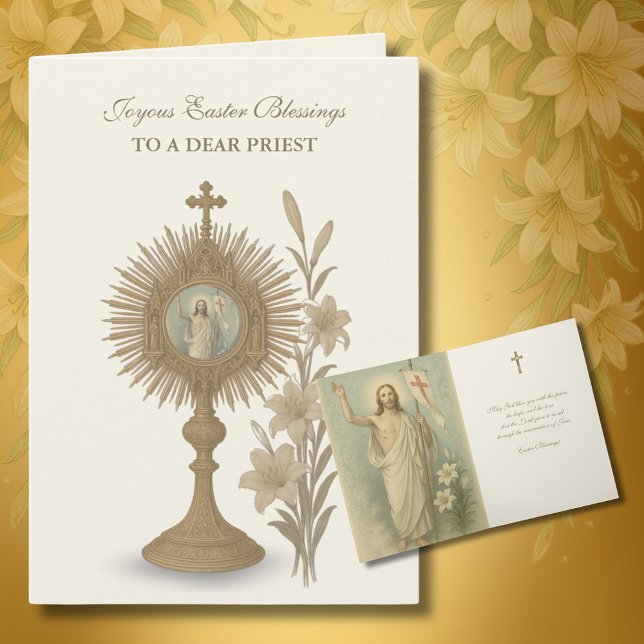 Cartes Pour Fêtes Annuelles Bonne Bénédiction de Pâques Prière Résurrection Vi (Créateur téléchargé)