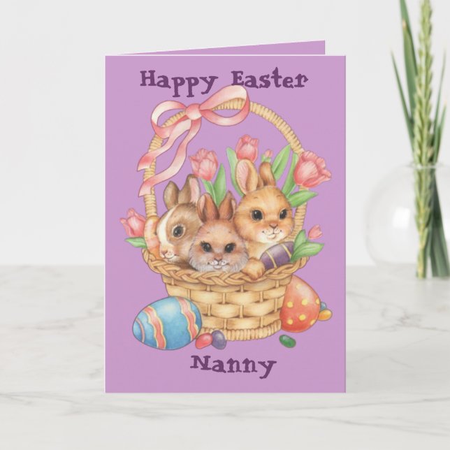 Cartes Pour Fêtes Annuelles Bonne d'enfants heureuse de Pâques (entièrement (Devant)