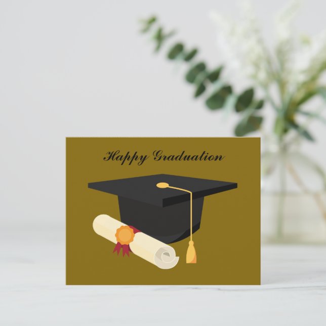 Cartes Pour Fêtes Annuelles Bonne Diplôme (Debout devant)