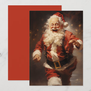 Cartes Pour Fêtes Annuelles Bonne exécution de Père Noël