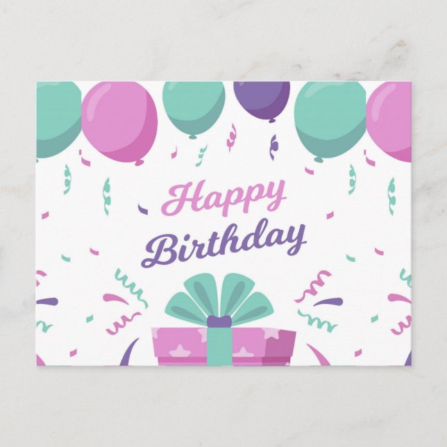 Cartes Pour Fêtes Annuelles Bonne fête d'anniversaire (Devant)