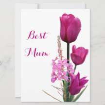 Bonne fête des mères jolie tulipes roses amour flo