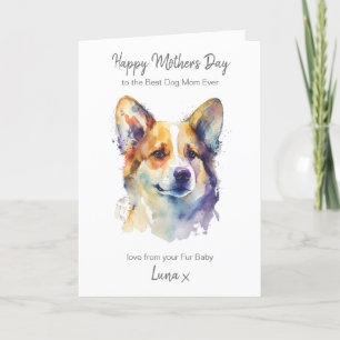Cartes Pour Fêtes Annuelles Bonne fête des mères Meilleur Corgi Chien Maman pe
