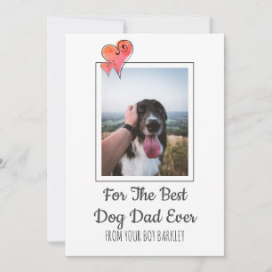 Cartes Pour Fêtes Annuelles Bonne Fête des pères de Dog Holiday Card