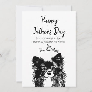 Cartes Pour Fêtes Annuelles Bonne Fête des pères de Dog Holiday Card