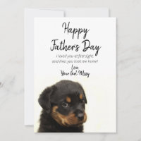 Bonne Fête des pères de nouveau chiot