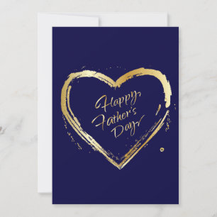 Cartes Pour Fêtes Annuelles Bonne Fête des pères ! Élégante Marine de calligra