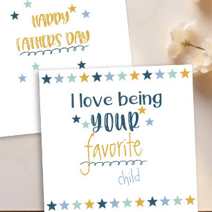 Cartes Pour Fêtes Annuelles Bonne Fête des pères - L'amour étant votre enfant 