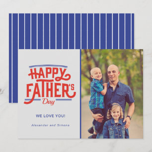 Cartes Pour Fêtes Annuelles Bonne Fête des pères Photo Papa Papa Papa 
