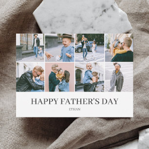 Cartes Pour Fêtes Annuelles Bonne Fête des pères Simple Photo Élégante