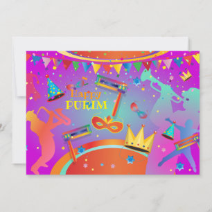 Cartes Pour Fêtes Annuelles Bonne fête du carnaval de Purim