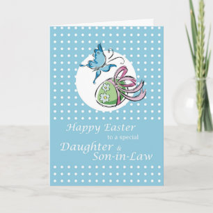 Cartes Pour Fêtes Annuelles Bonne fille de Pâques et gendre
