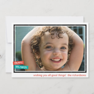 Cartes Pour Fêtes Annuelles Bonne frontière de vacances