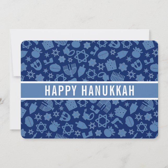 Cartes Pour Fêtes Annuelles Bonne Hanoukka Star de David Cute tendance (Devant)