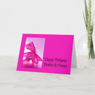 Cartes Pour Fêtes Annuelles Bonne Holigays Brother & Fiance Christmas Card