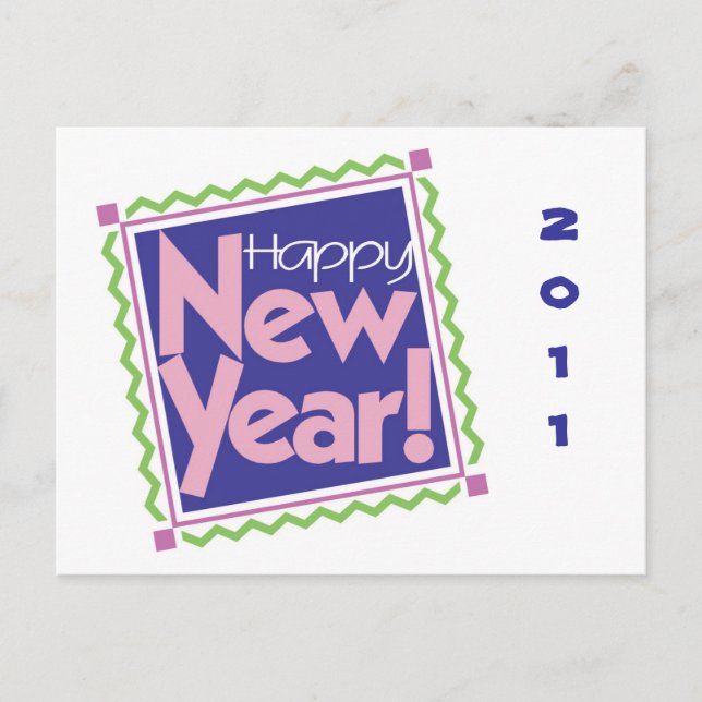CARTES POUR FÊTES ANNUELLES BONNE NOUVELLE ANNÉE (Devant)