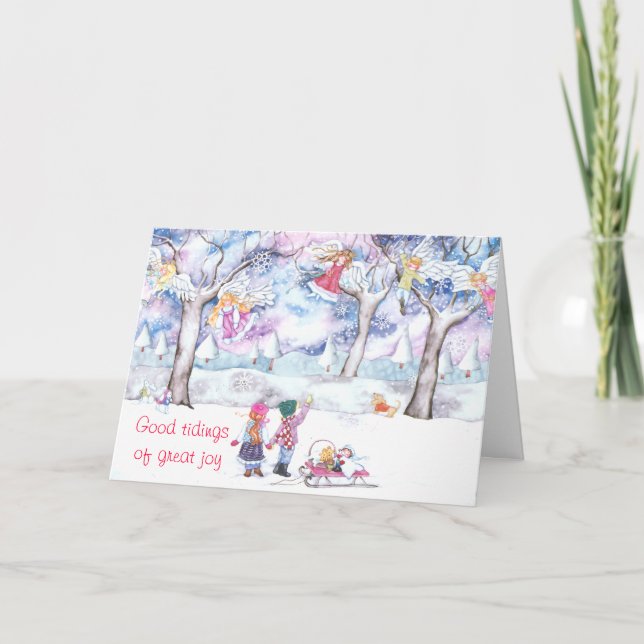 Cartes Pour Fêtes Annuelles Bonne nouvelle de la grande joie (Devant)