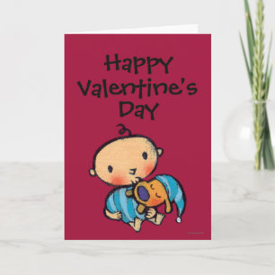 Cartes Pour Fêtes Annuelles Bonne nuit chiot adorable de baisers dans des