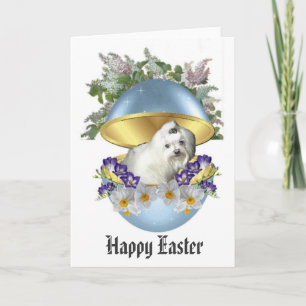 Cartes Pour Fêtes Annuelles Bonne Pâques avec un chien
