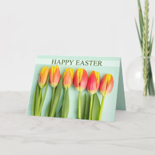 Cartes Pour Fêtes Annuelles Bonne Pâques Pour Toute Personne Six Belles Tulipe