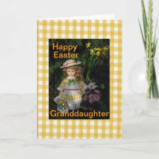 Cartes Pour Fêtes Annuelles Bonne petite-fille de Pâques