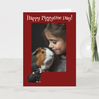 Cartes Pour Fêtes Annuelles Bonne Piggytine's Day Guinée Pig Valentine
