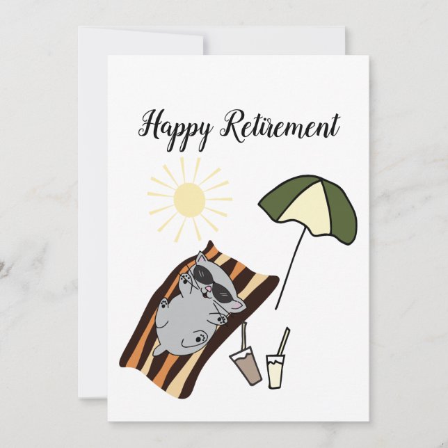 Cartes Pour Fêtes Annuelles Bonne retraite (Devant)