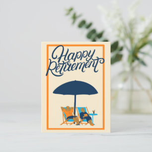 Cartes Pour Fêtes Annuelles Bonne retraite - Personnaliser - Chaises de plage