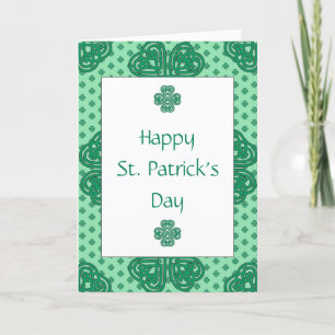 Cartes Pour Fêtes Annuelles Bonne Saint Patrick avec la bénédiction irlandaise
