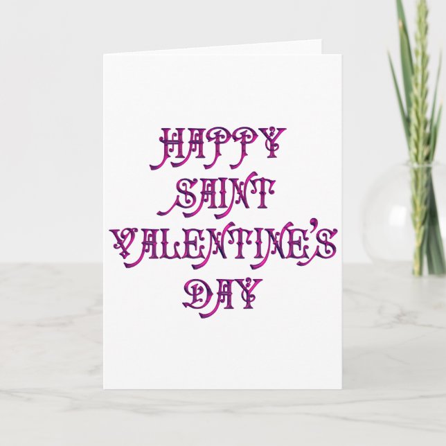 Cartes Pour Fêtes Annuelles Bonne Saint Valentin (Devant)