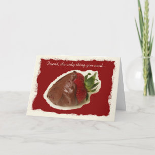 Cartes Pour Fêtes Annuelles Bonne Saint Valentin Ami Il s'agit de chocolat