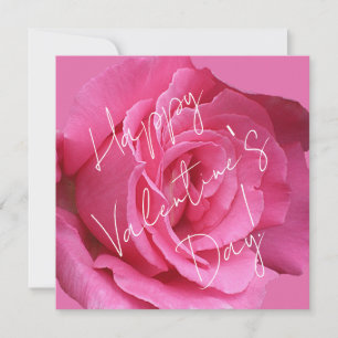 Cartes Pour Fêtes Annuelles Bonne Saint Valentin rose rose rose floral romanti