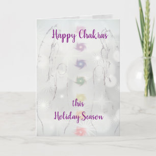 Cartes Pour Fêtes Annuelles Bonne saison de vacances à Chakras