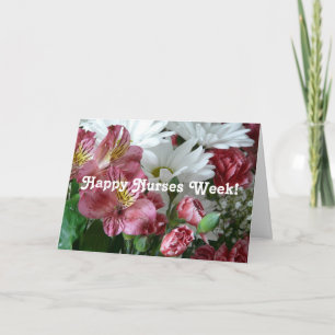 Cartes Pour Fêtes Annuelles Bonne Semaine des infirmières! - Joli Bouquet Flor