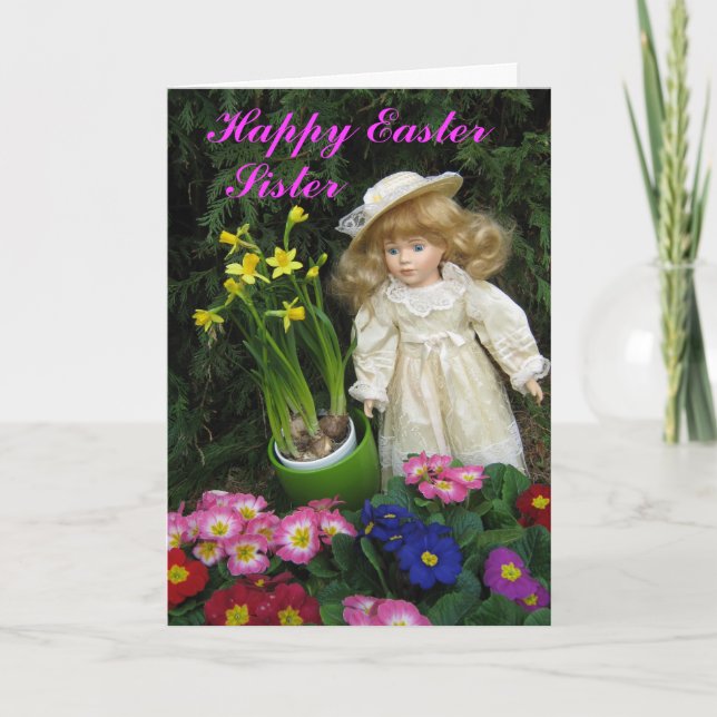 Cartes Pour Fêtes Annuelles Bonne soeur de Pâques (Devant)