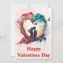 Cartes Pour Fêtes Annuelles Bonne Valentines Day Holiday Card