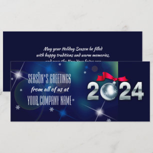 Cartes Pour Fêtes Annuelles Bonnes Fêtes 2024. Entreprise