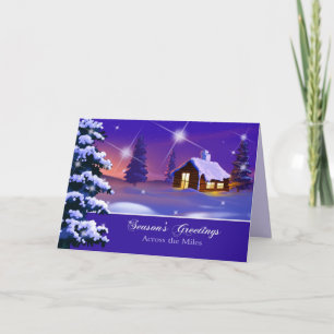 Cartes Pour Fêtes Annuelles Bonnes Fêtes à travers les kilomètres. Noël