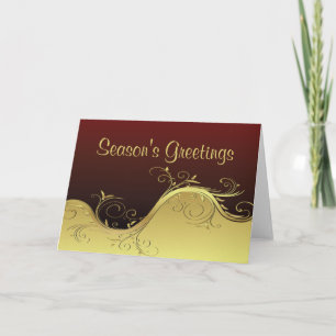 Cartes Pour Fêtes Annuelles Bonnes Fêtes Abstraites Gold
