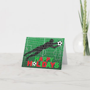 Cartes Pour Fêtes Annuelles Bonnes fêtes but de terrain de football